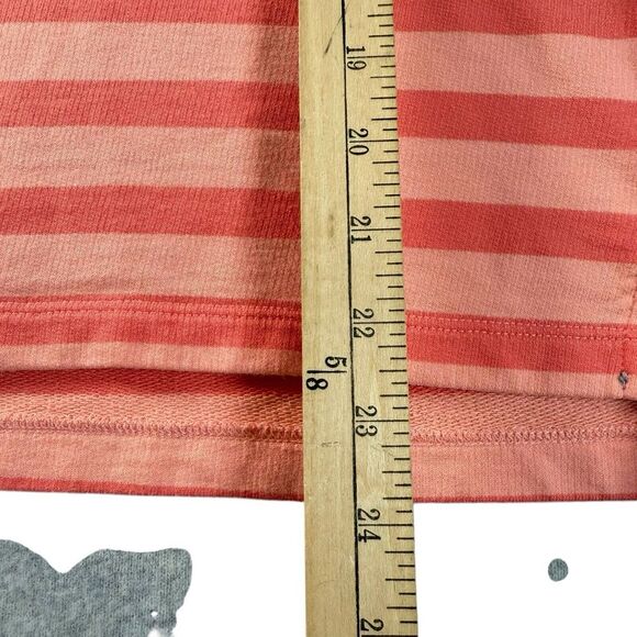 L.L. Bean Women's Rugby Henley Long Sleeve Orange Ombré Size Small - Picture 5 of 6